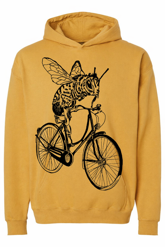 Bee-Cyclette Unisex Fleece Hoodie