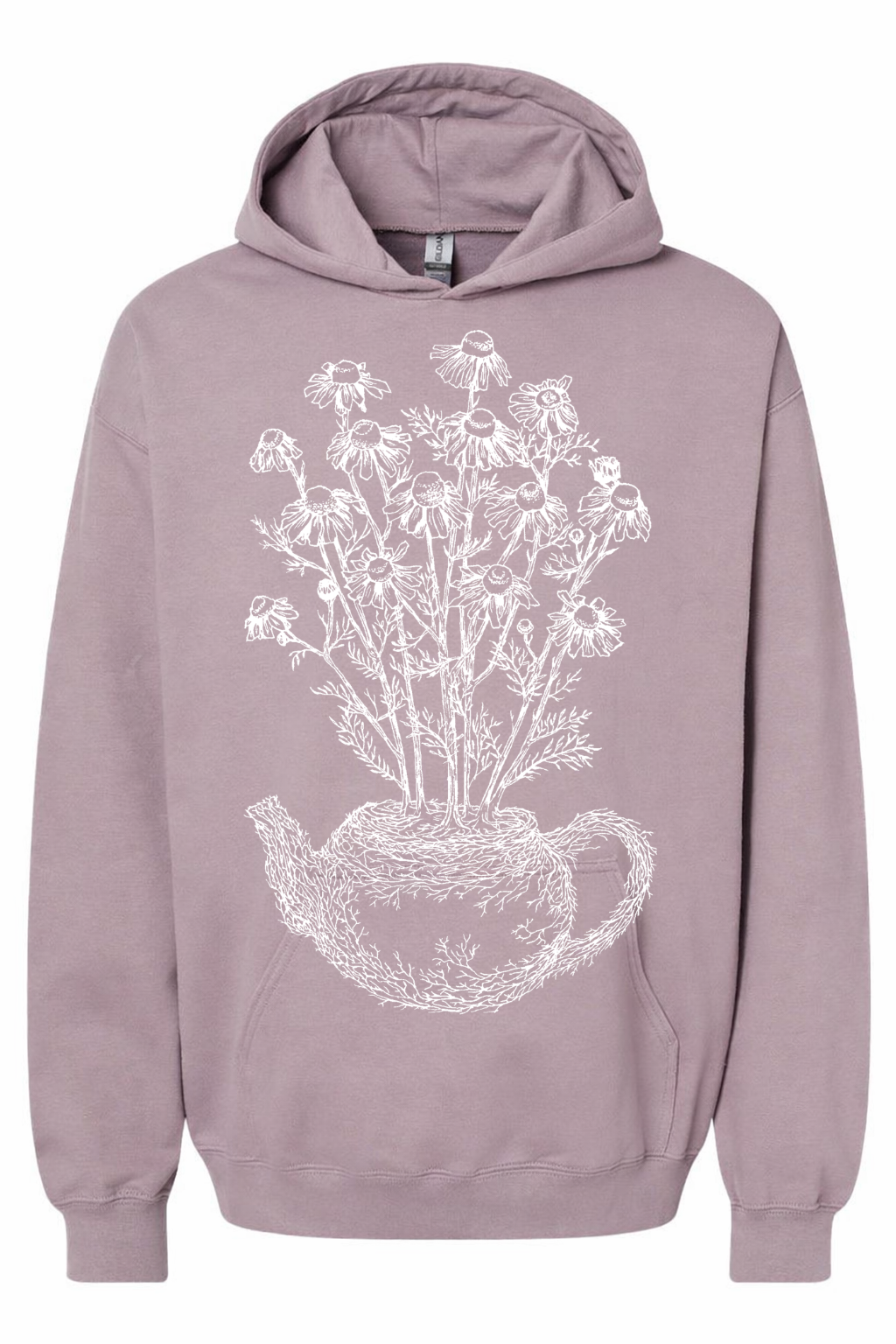Chamomile Teapot Unisex Fleece Hoodie