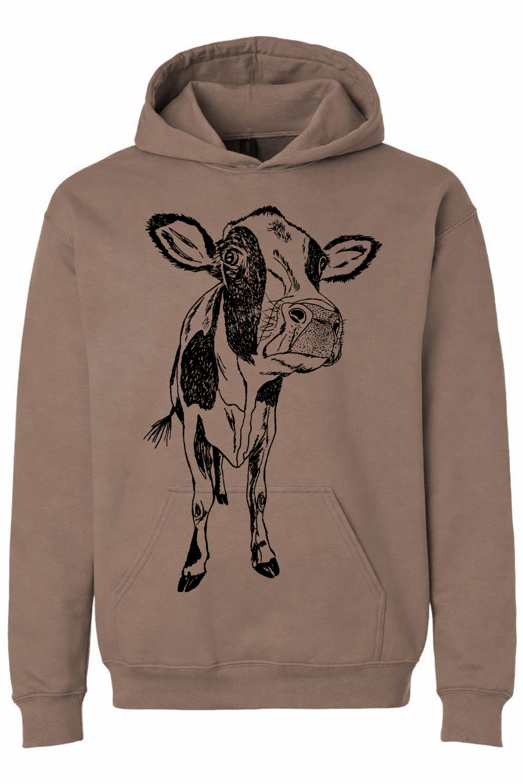Curious Cow Unisex Fleece Hoodie
