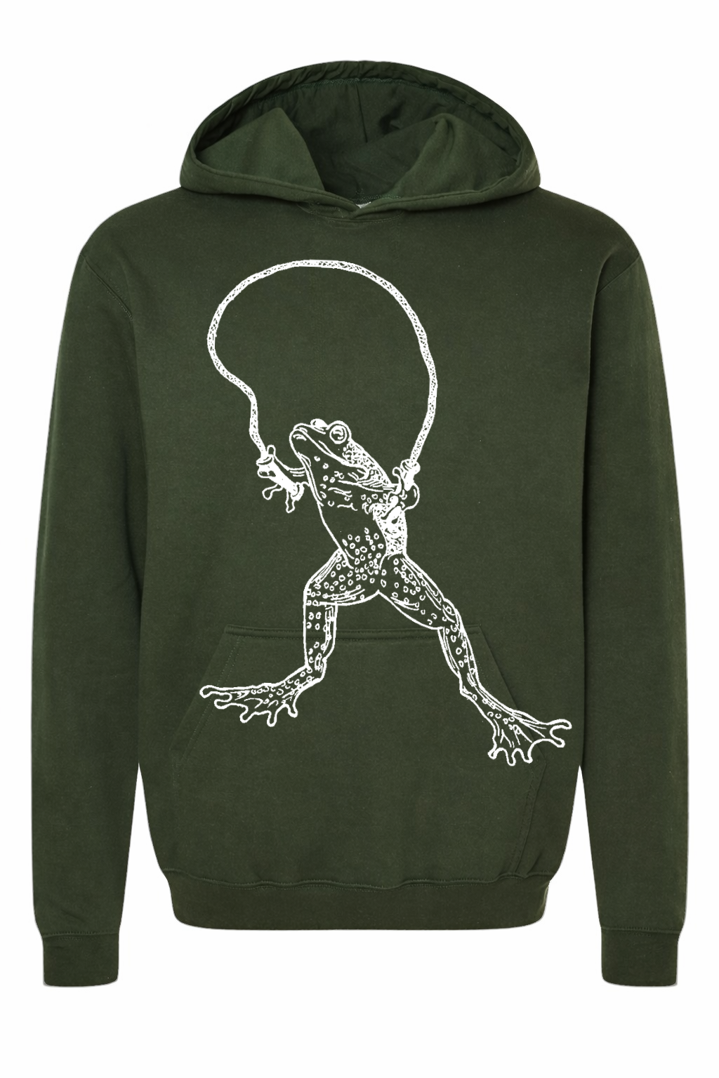 Leap, Frog Unisex Fleece Hoodie