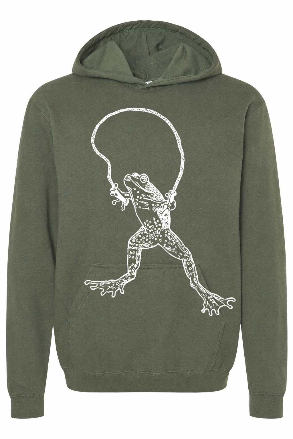 Leap, Frog Unisex Fleece Hoodie