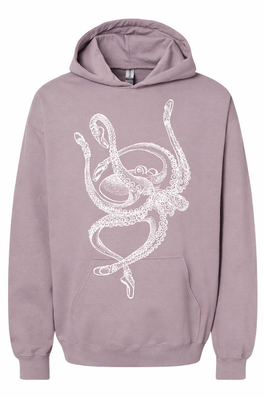 Octopus Ballet Dancer Unisex Fleece Hoodie