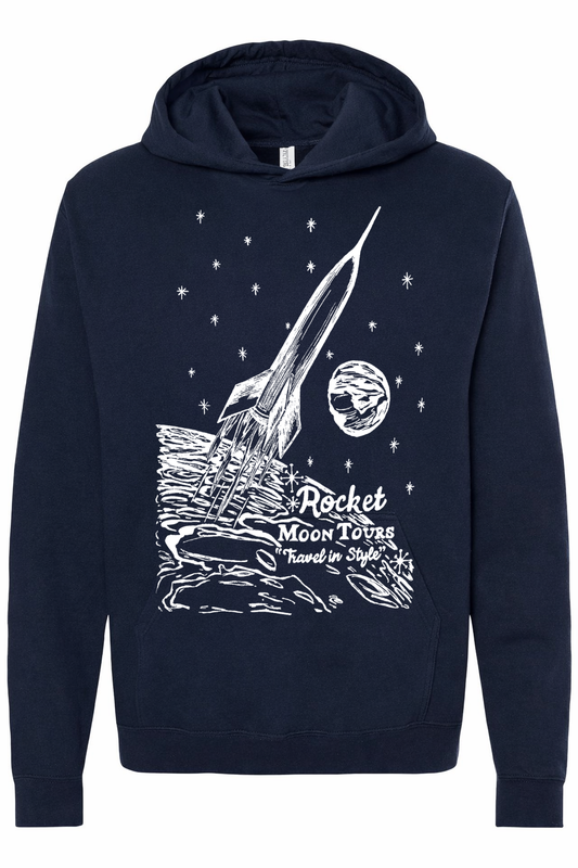 Rocket Moon Tours Unisex Fleece Hoodie
