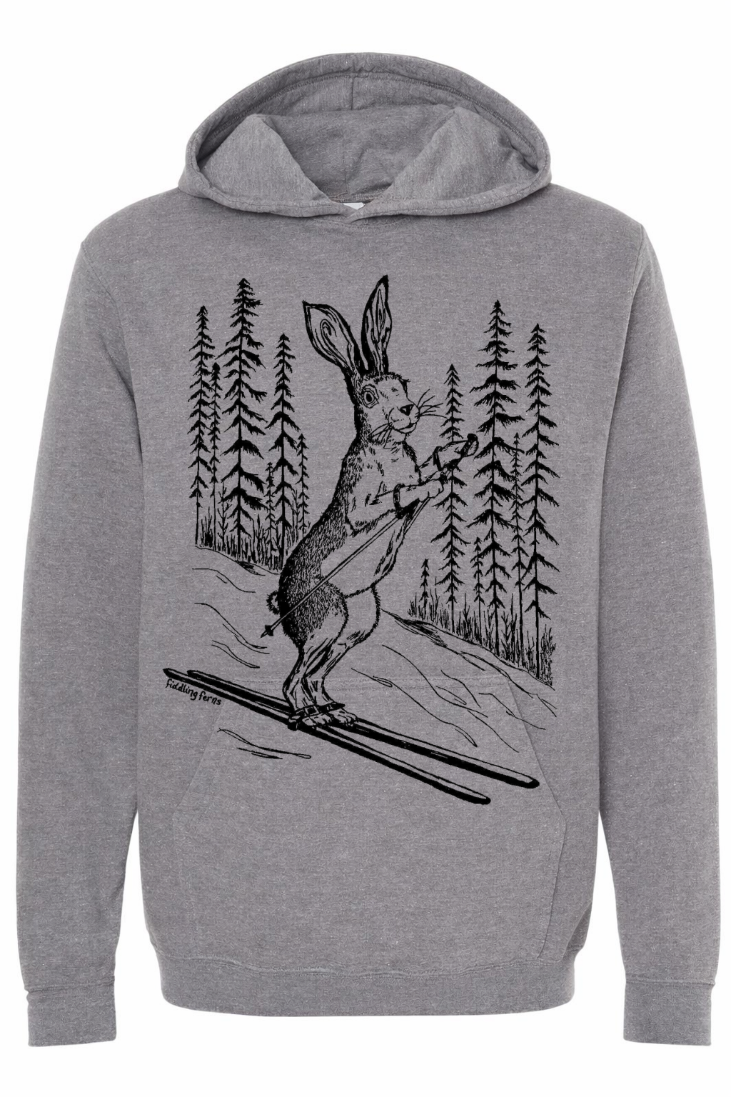 The Bunny Hill Unisex Fleece Hoodie