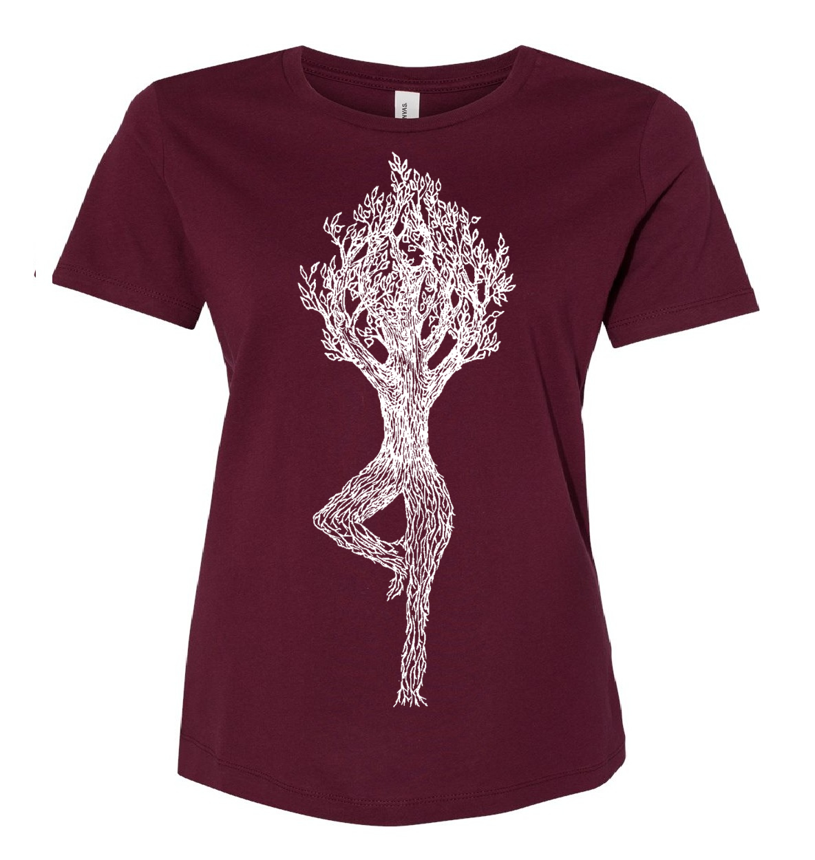 Tree Pose Loose Fit Ladies T Shirt