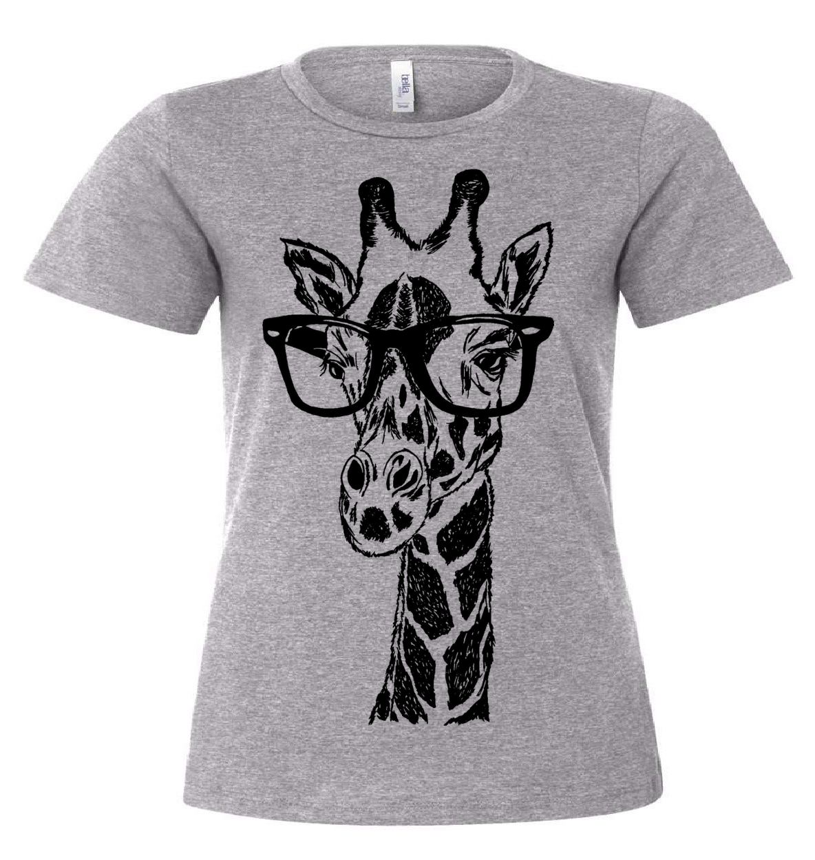 The Original Giraffe Wearing Glasses Loose Fit Ladies T Shirt