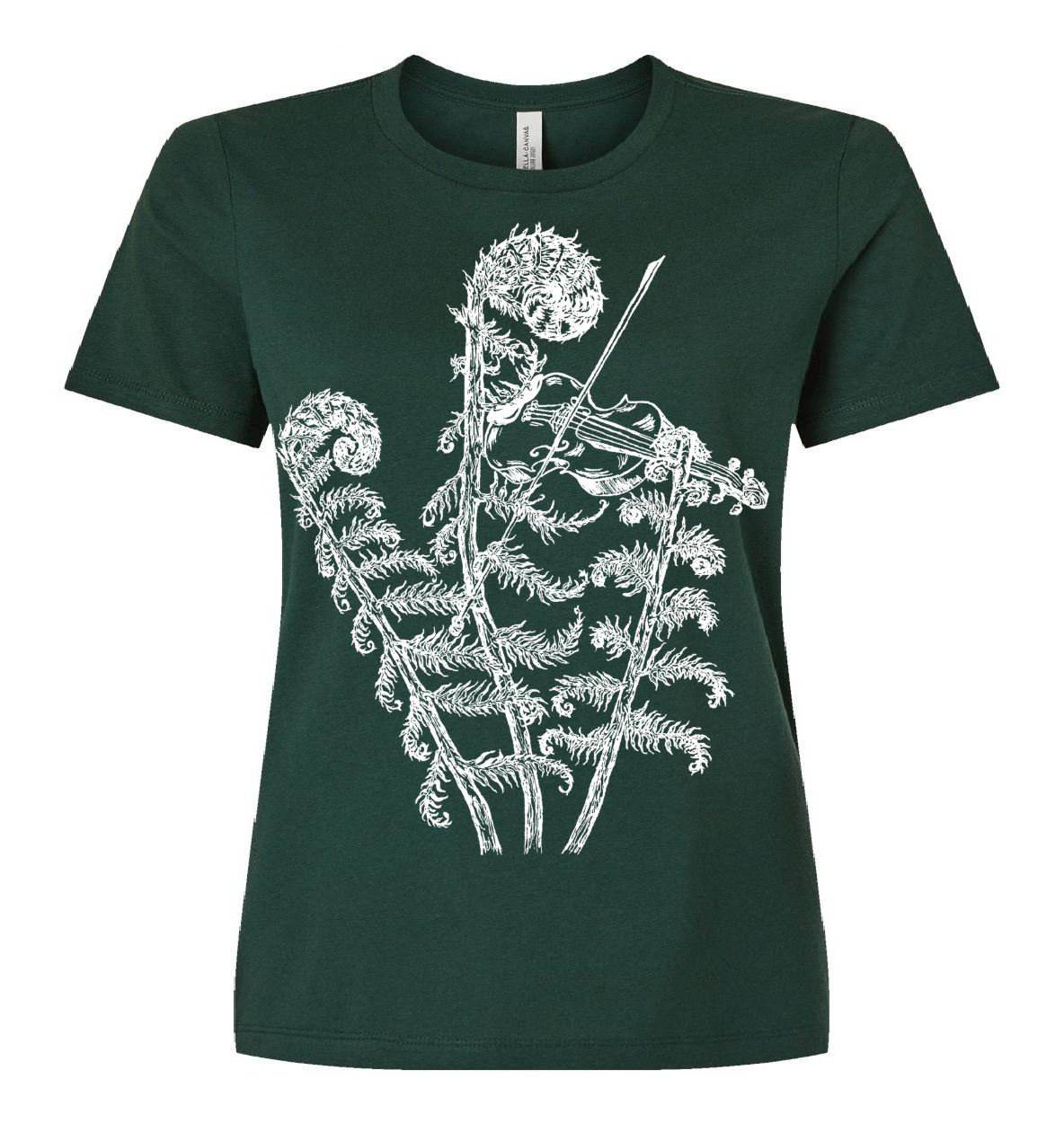 Fiddling Fiddleheads Ladies Loose Fit T Shirt