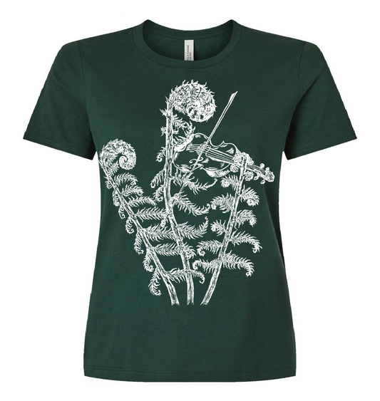Fiddling Fiddleheads Ladies Loose Fit T Shirt