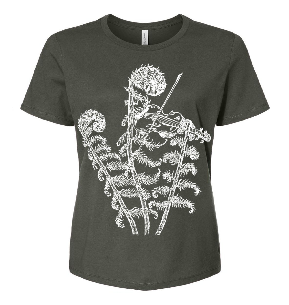 Fiddling Fiddleheads Ladies Loose Fit T Shirt