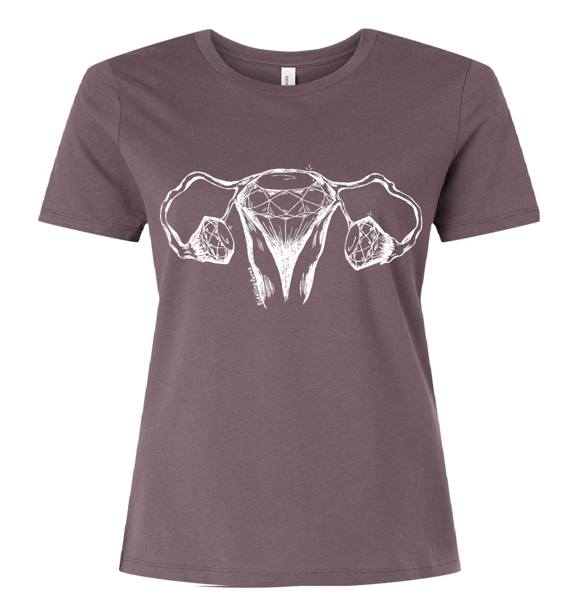 Diamond Uterus and Ovaries Ladies Loose Fit T Shirt