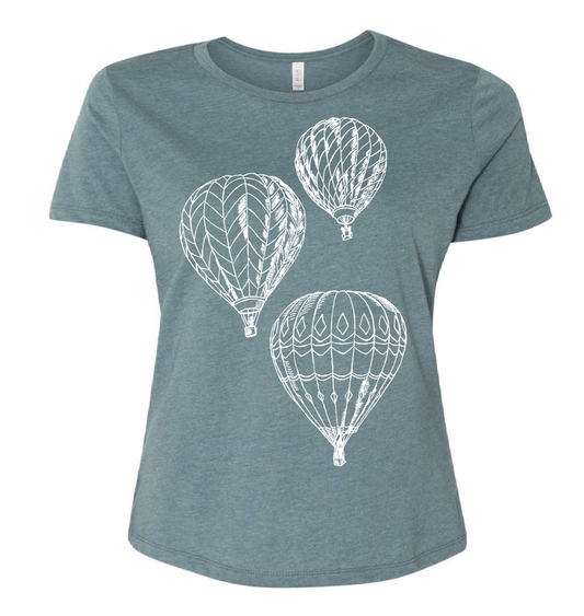 Hot Air Balloons Ladies Loose Fit T Shirt