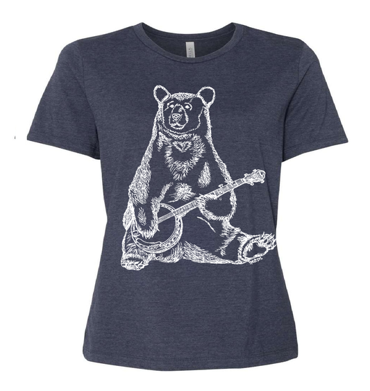 Banjo Bear Ladies Loose Fit T Shirt
