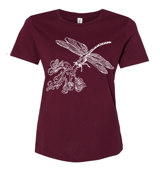 Fire Breathing Dragonfly Ladies Loose Fit T Shirt