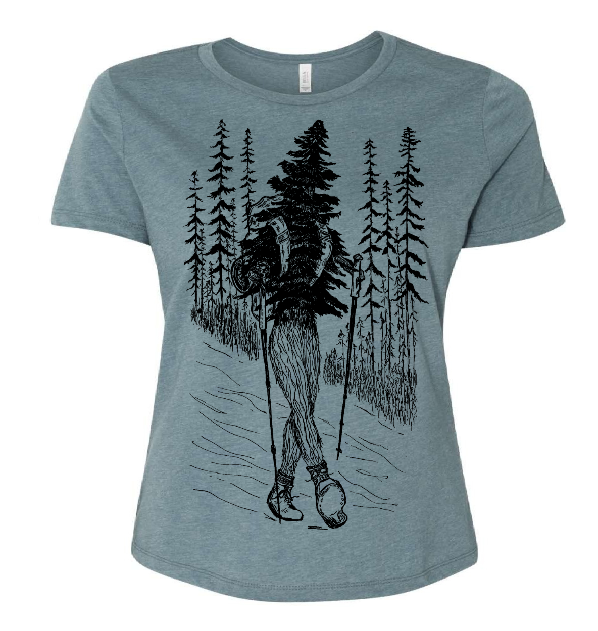 Hiking Tree Ladies Loose Fit T Shirt