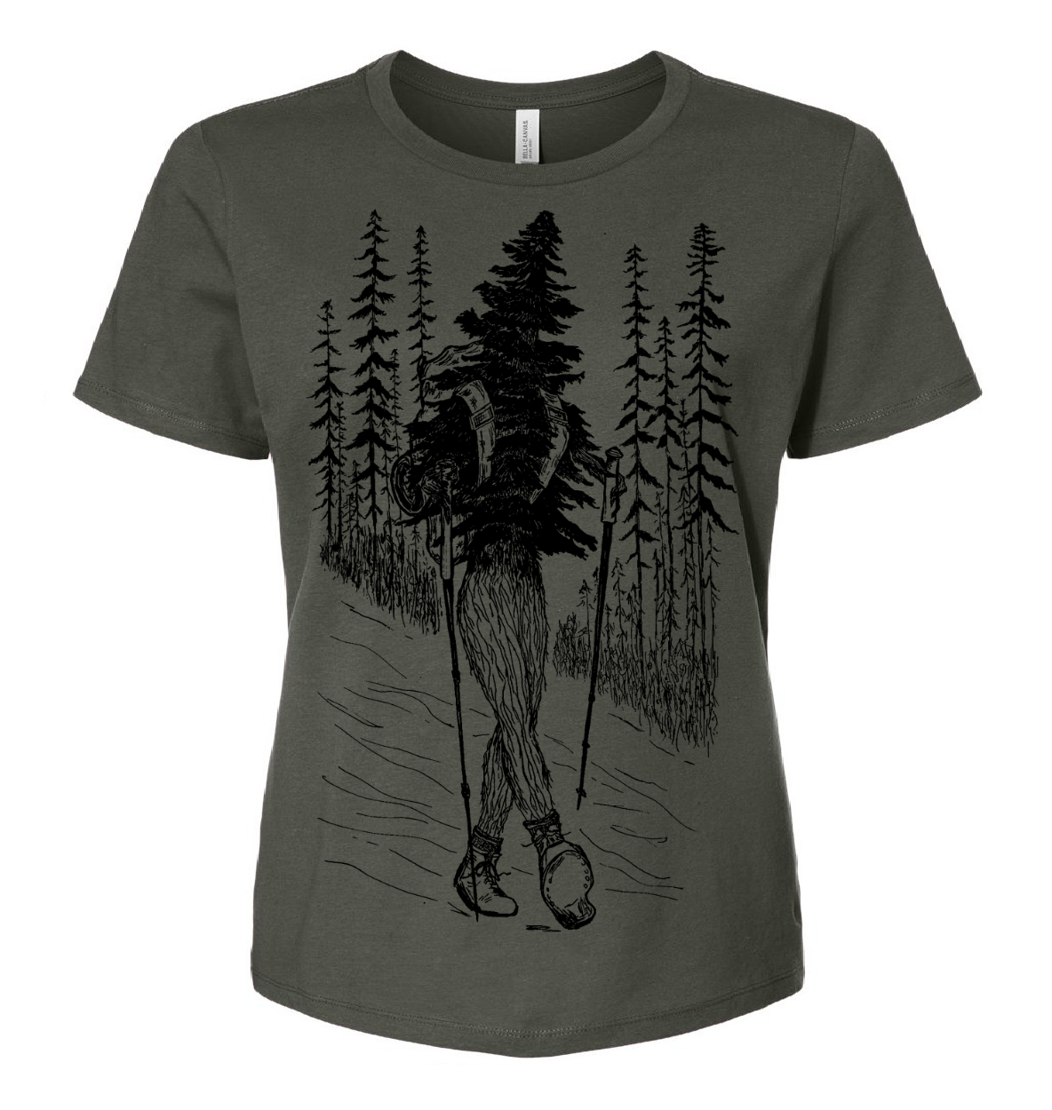 Hiking Tree Ladies Loose Fit T Shirt