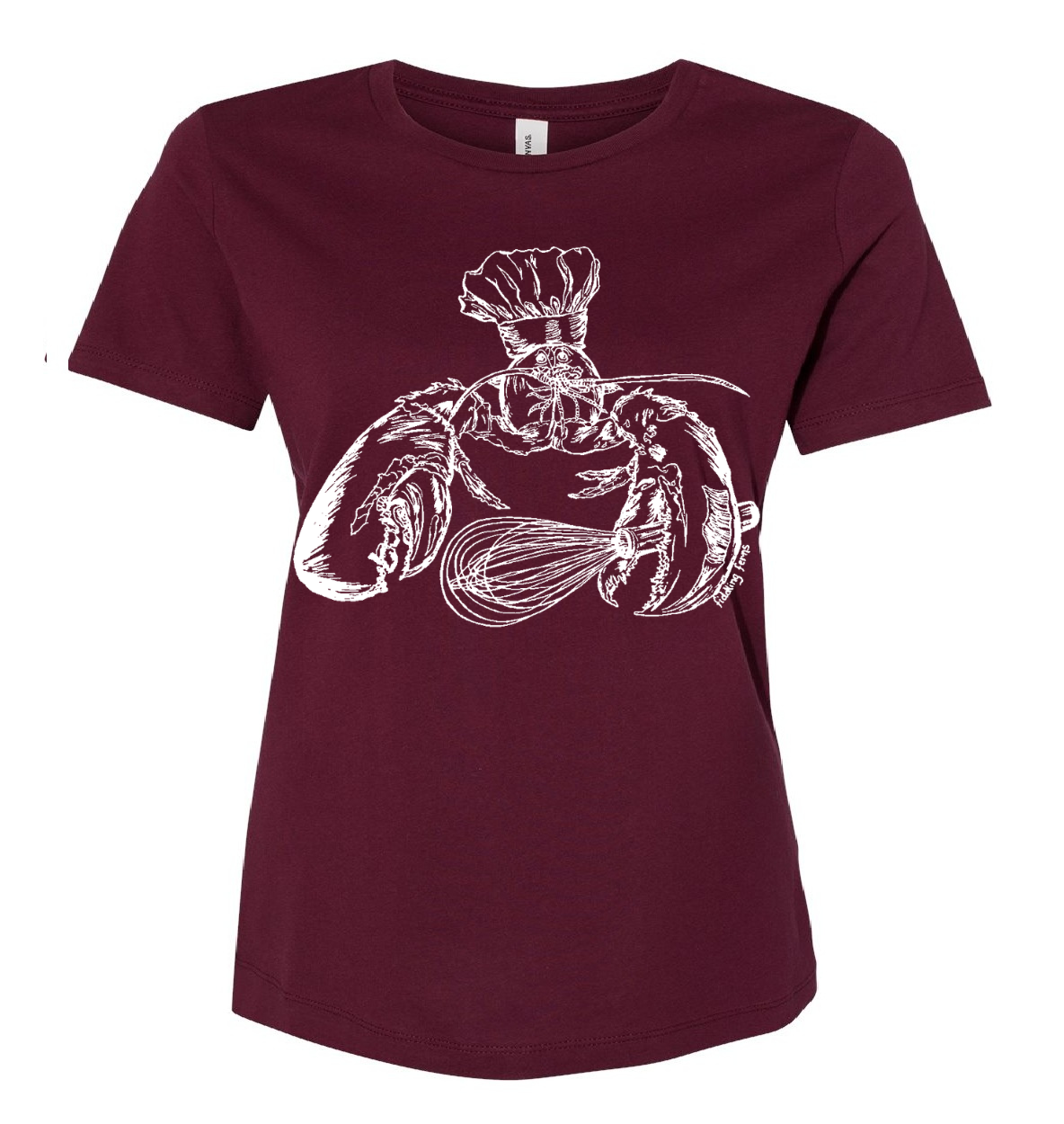 Chef Lobster Ladies Loose Fit T Shirt