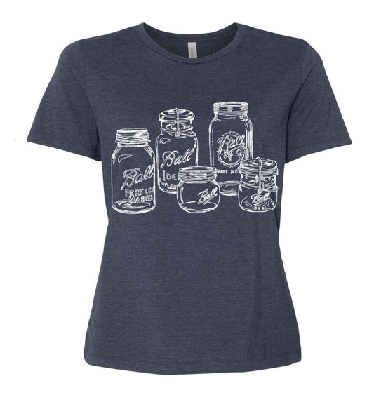Mason Jars Ladies Loose Fit T Shirt