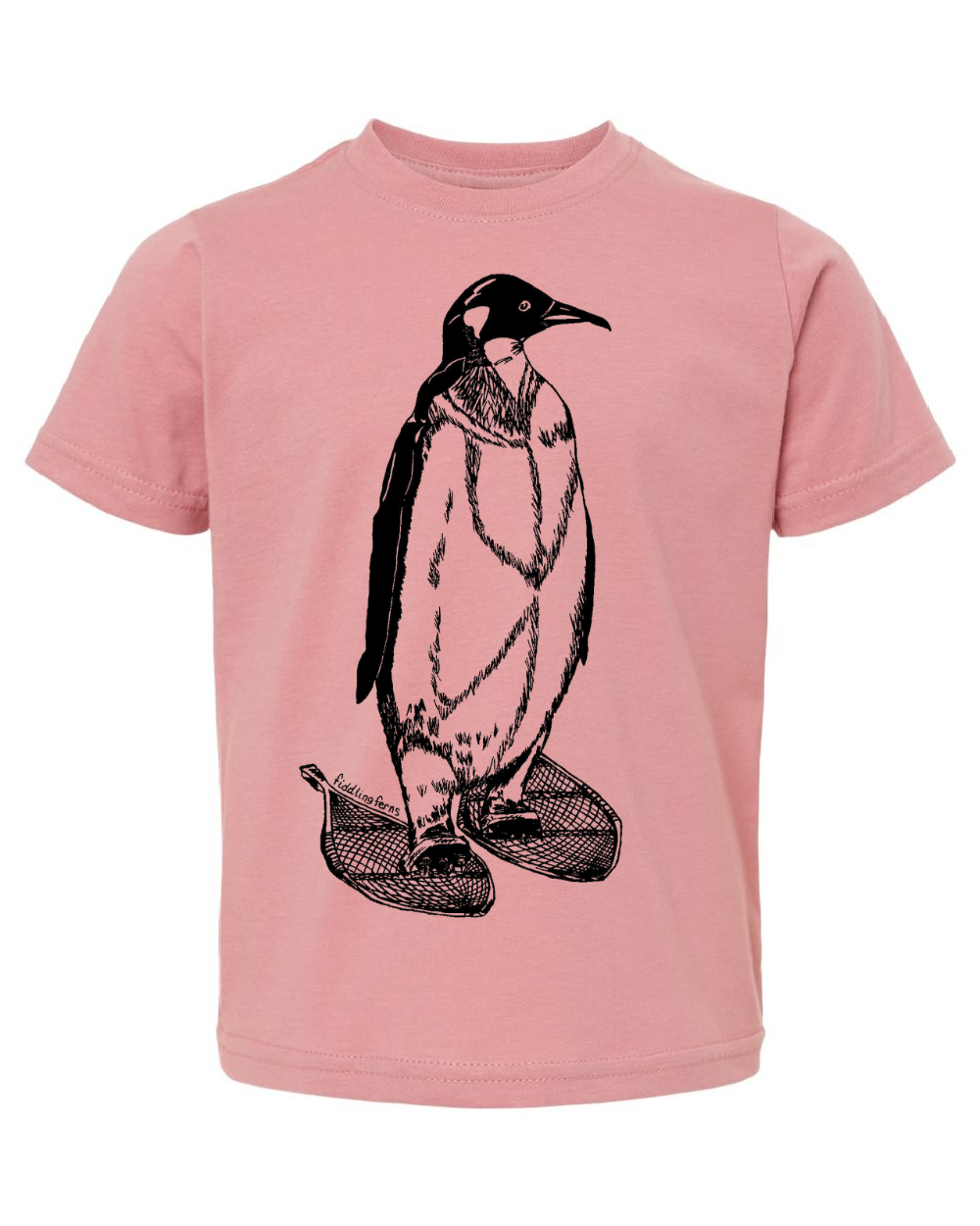 Penguin on Snowshoes Toddler Tee