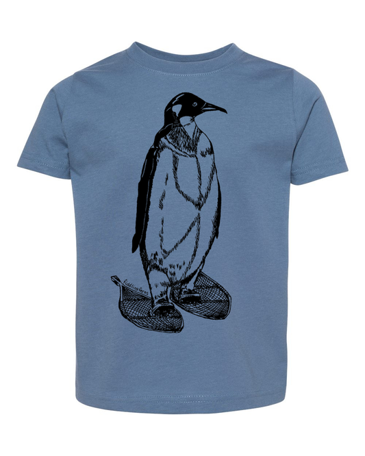 Penguin on Snowshoes Toddler Tee
