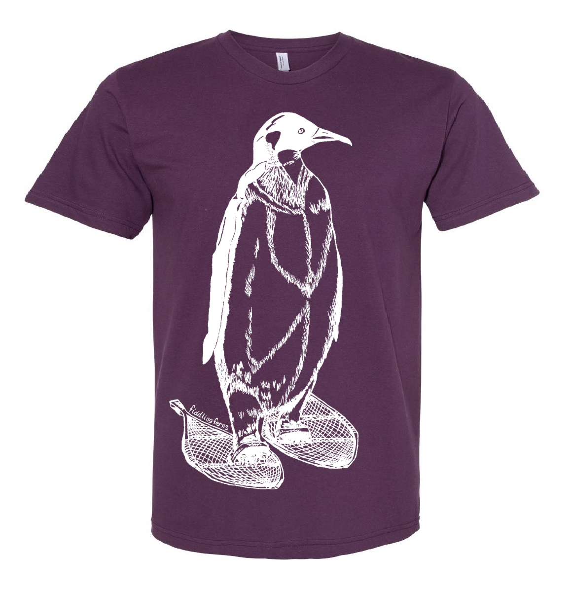 Penguin on Snowshoes Unisex T Shirt