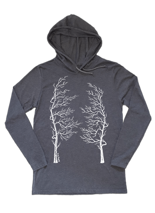 Bare Trees as Lungs Unisex Lightweight Hoodie