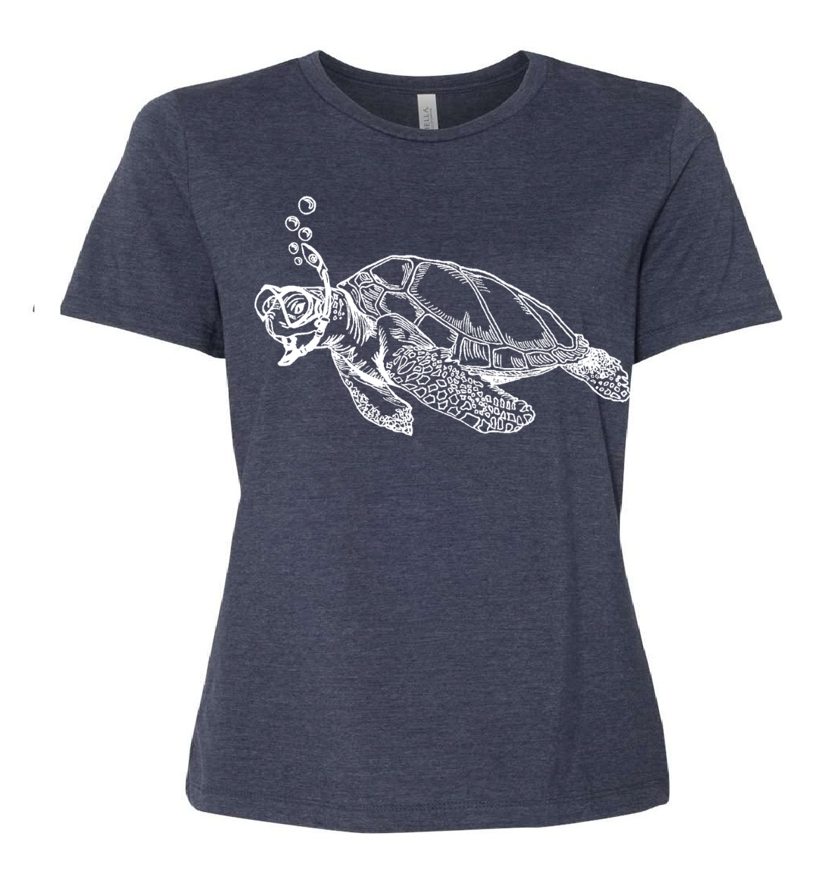 Snorkeling Sea Turtle Ladies Loose Fit T Shirt