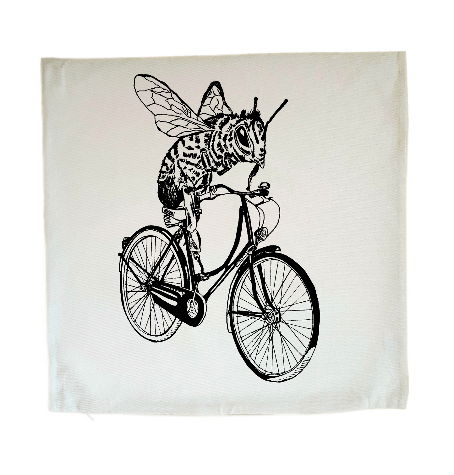 Bee-Cyclette 20 x 20 Cushion Cover