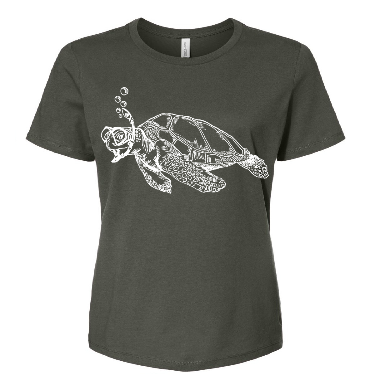Snorkeling Sea Turtle Ladies Loose Fit T Shirt