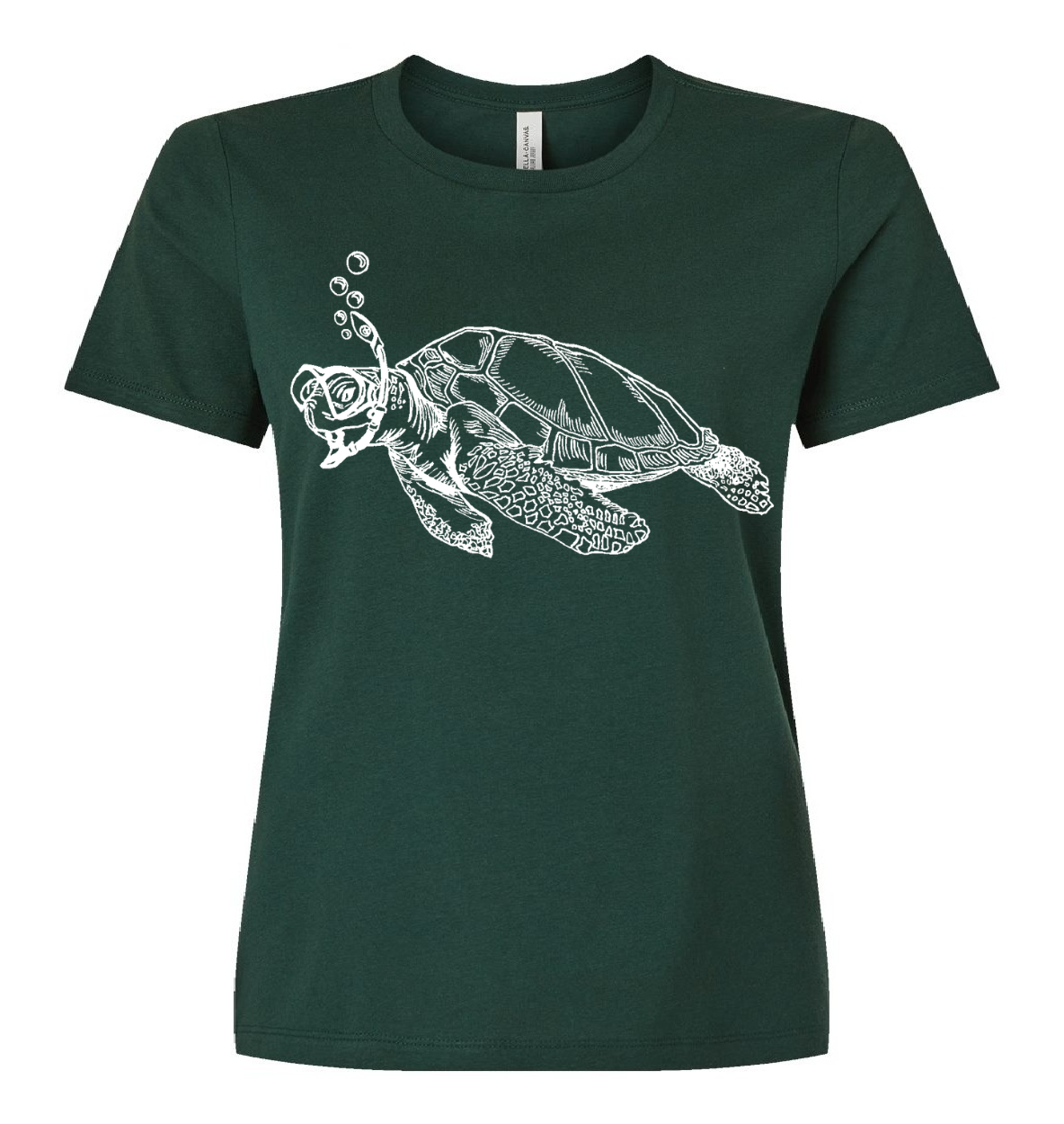 Snorkeling Sea Turtle Ladies Loose Fit T Shirt