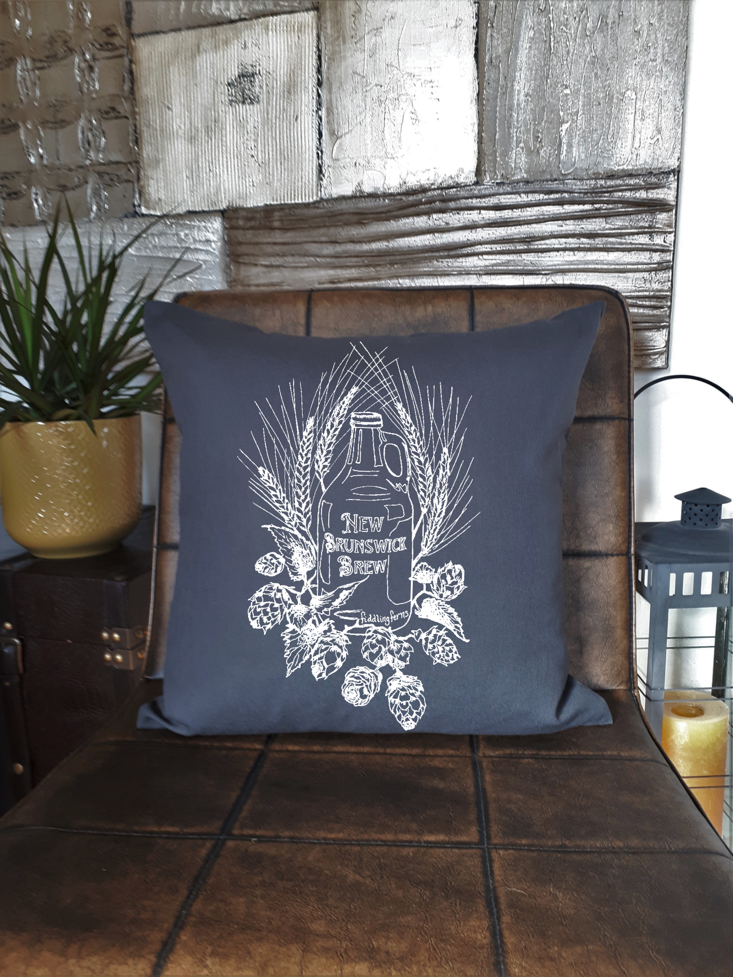 NB Brew Craft Beer 20 x 20 Cushion Cover