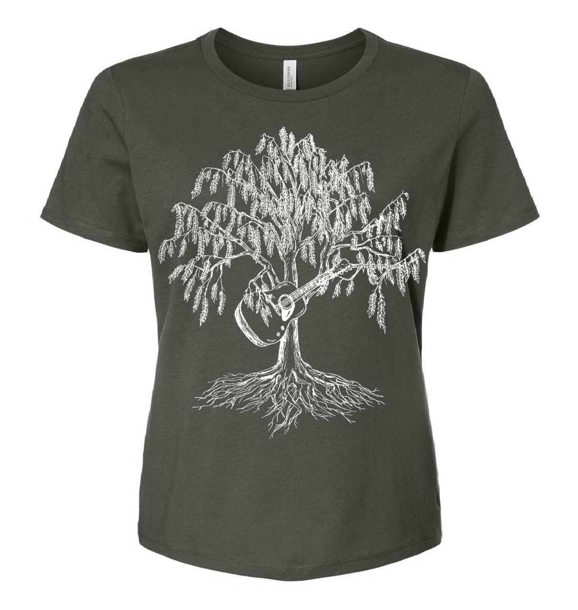 Weeping Willow Guitar Ladies Loose Fit T Shirt