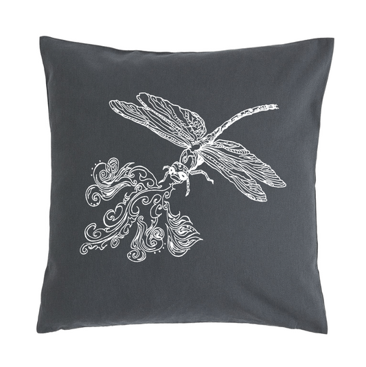 Fire Breathing Dragonfly 20 x 20 Cushion Cover