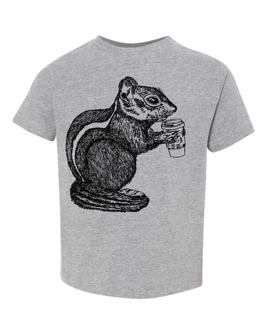 The Caffeinated Chipmunk Toddler Tee