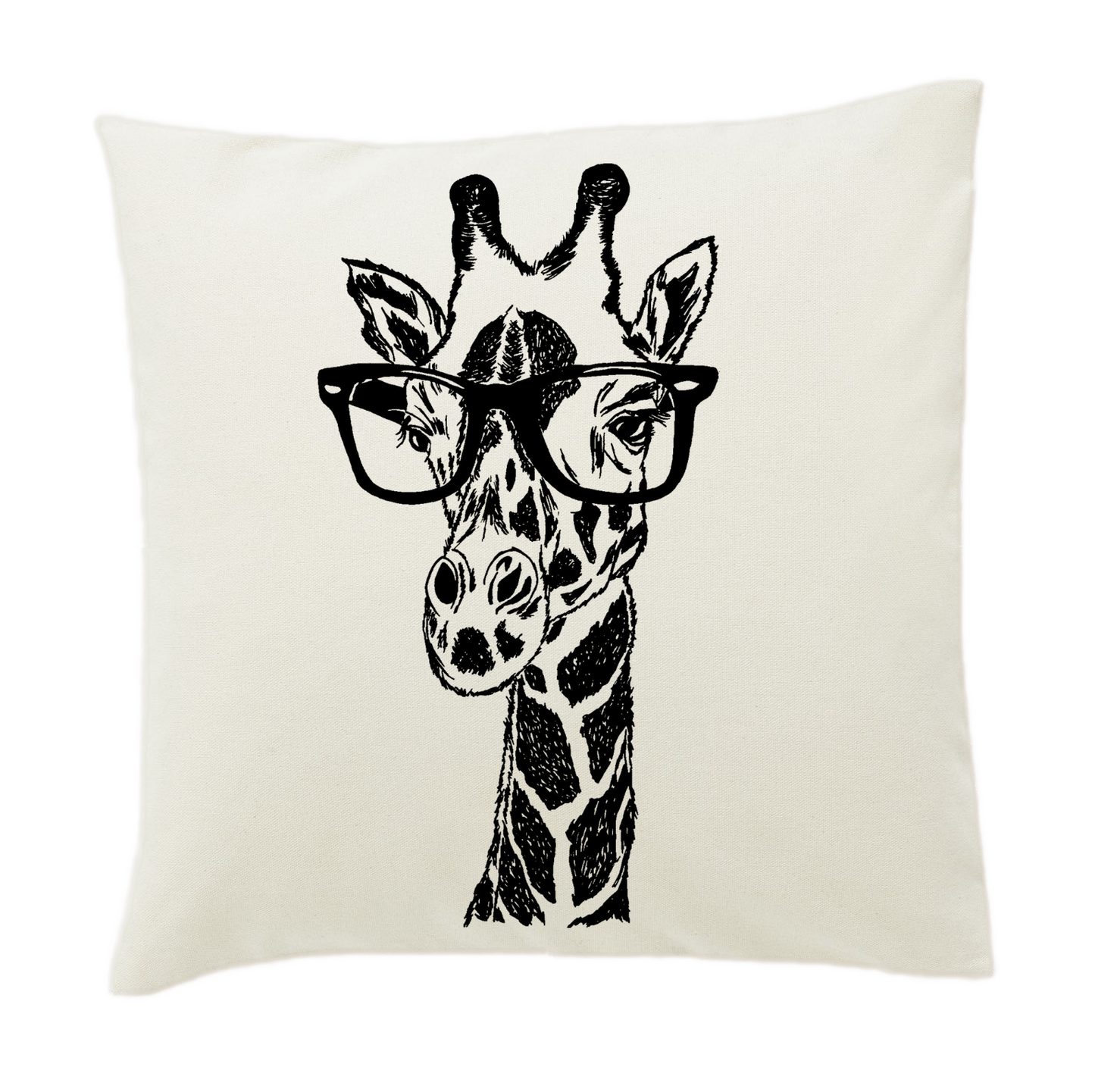 The Original Giraffe with Glasses 20 x 20 Cushion Cover