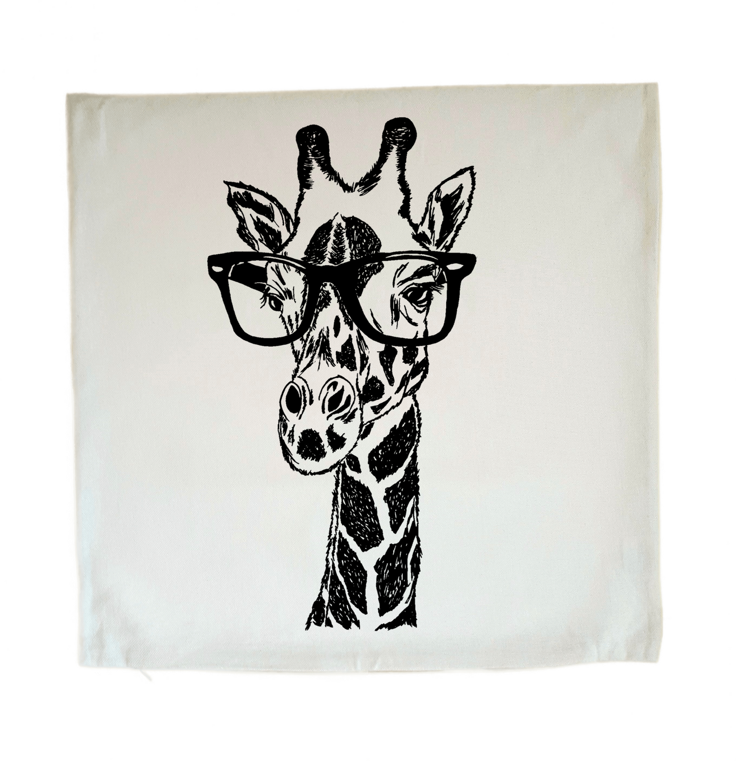 The Original Giraffe with Glasses 20 x 20 Cushion Cover