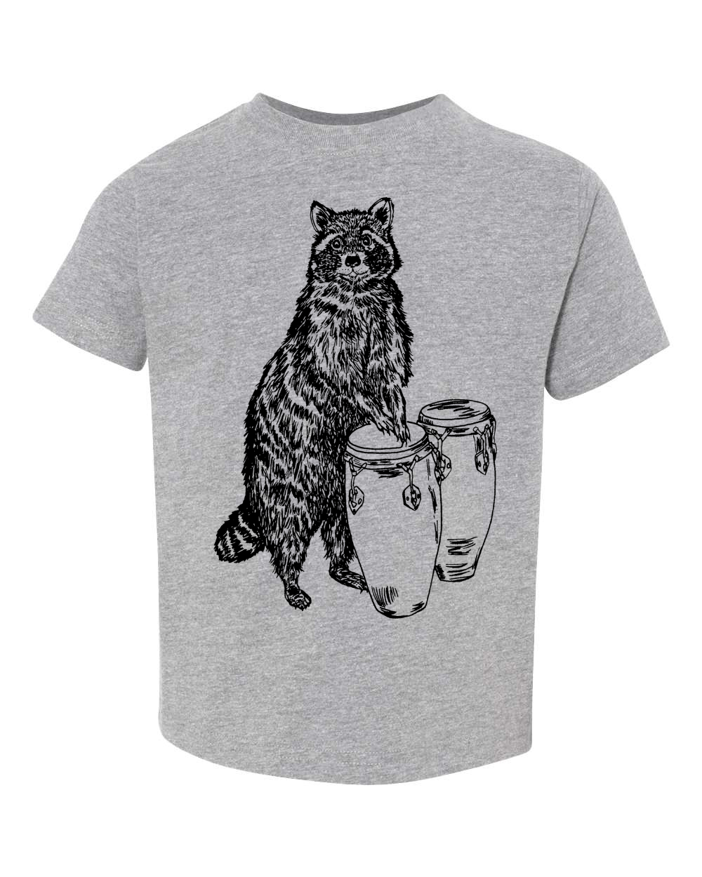 Raccoon Drummer Toddler Tee