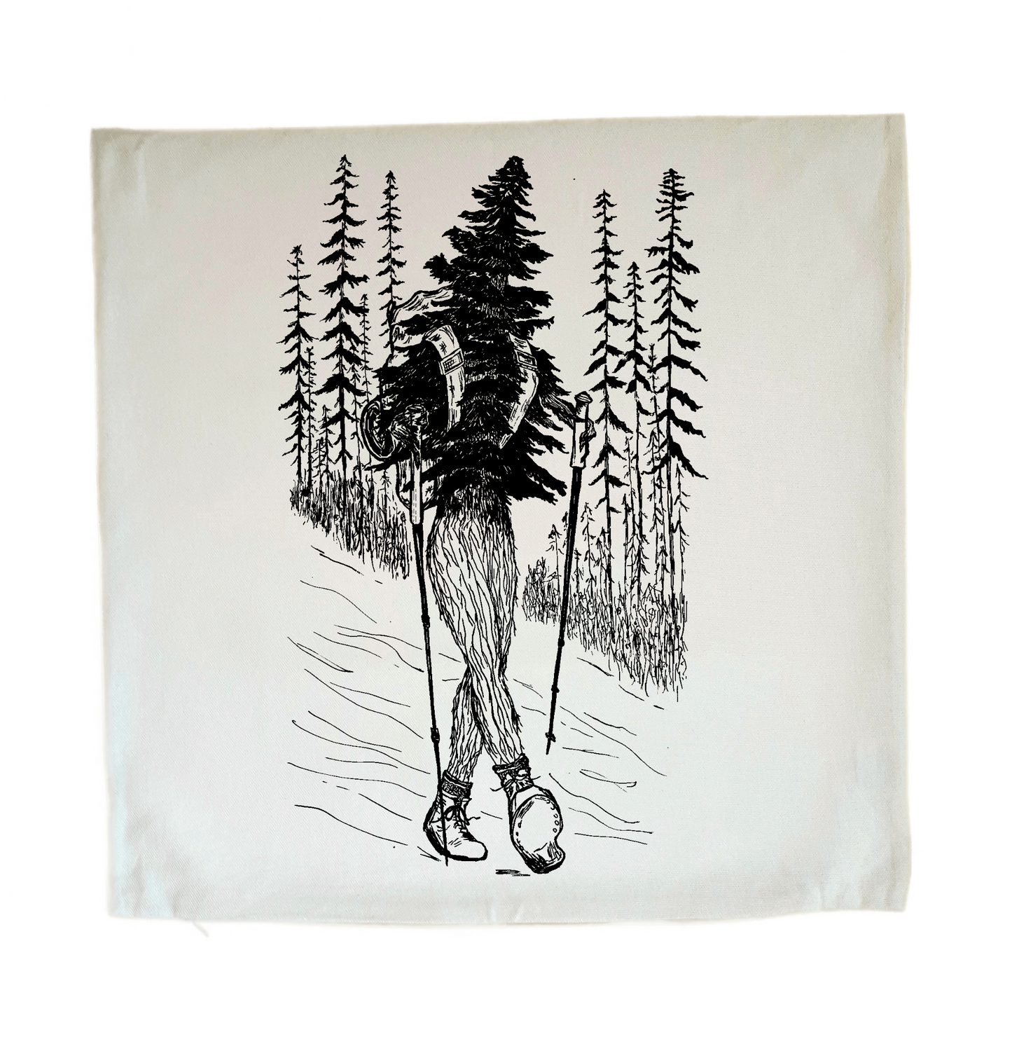 Hiking Tree 20 x 20 Cushion Cover