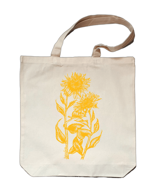 Sunflowers Small Cotton Tote