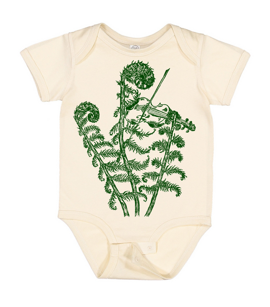 Fiddleheads Playing the Fiddle Infant Bodysuit