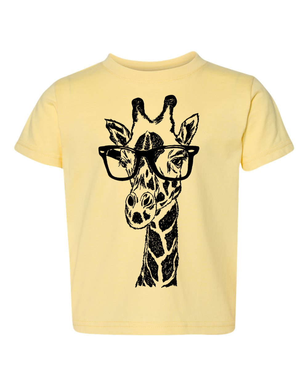 Giraffe with Glasses Toddler Tee