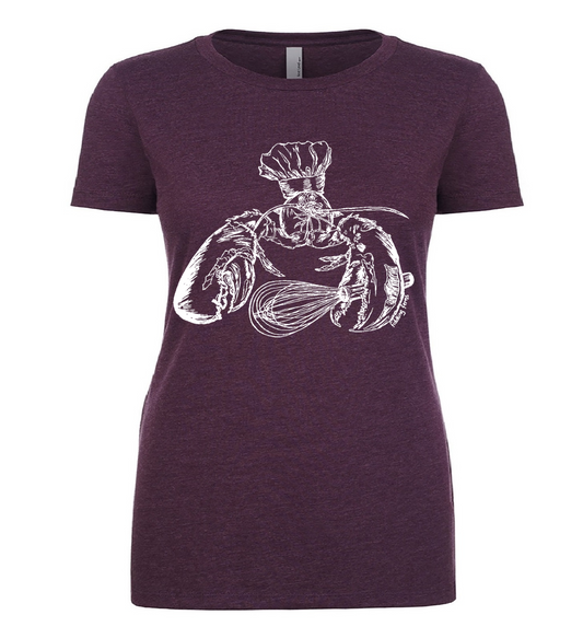 Chef Lobster Ladies T Shirt