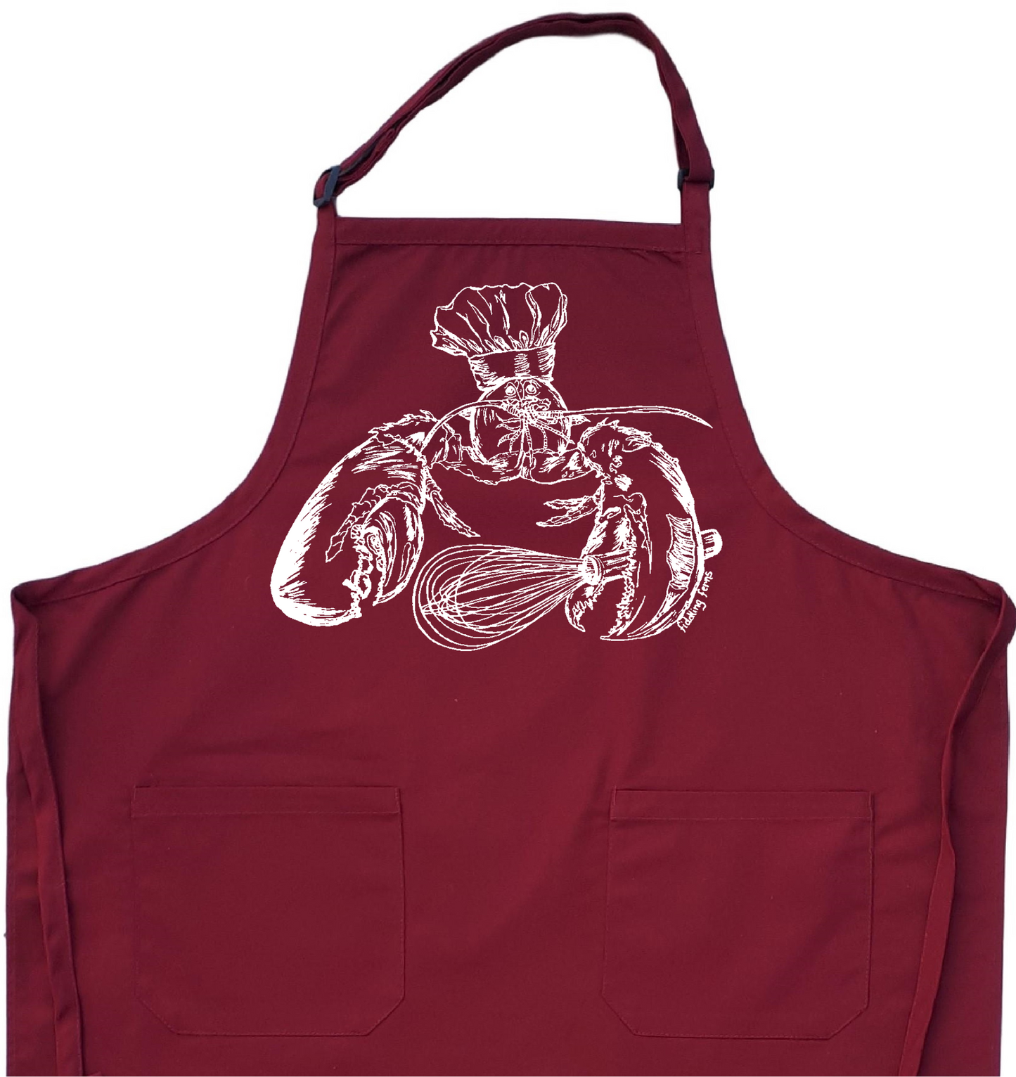 Lobster Chef Apron with Pockets