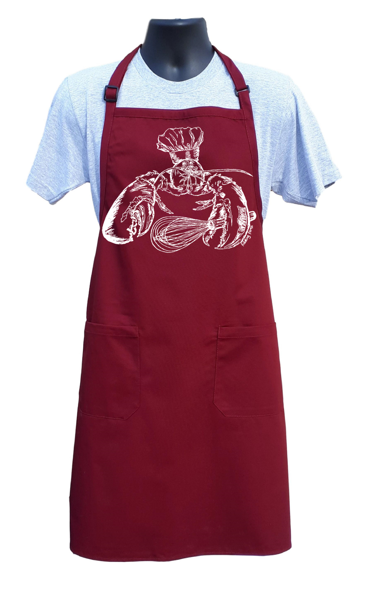 Lobster Chef Apron with Pockets