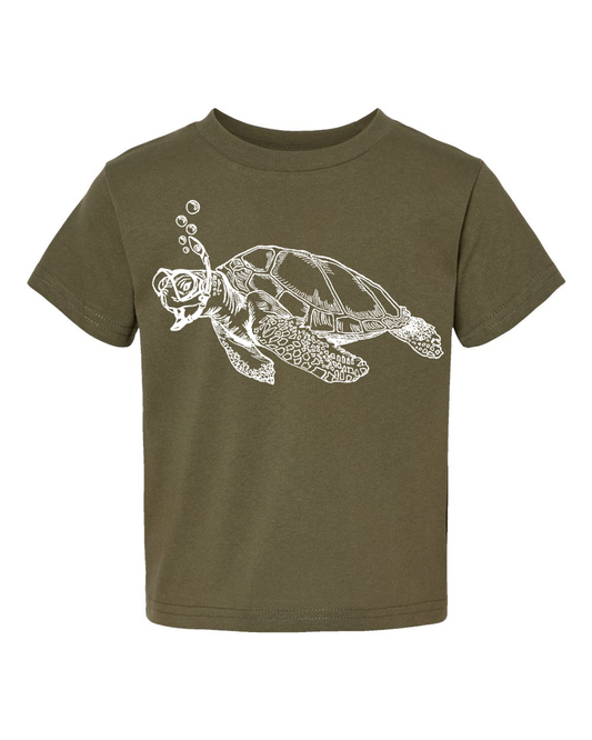 Snorkeling Sea Turtle Toddler Tee