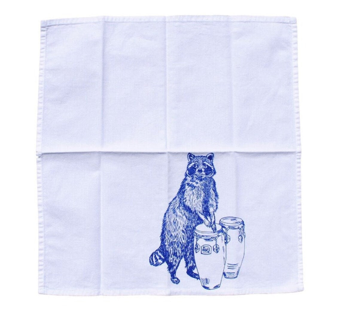 Set of 8 Trees and Forest Animals Napkins Bright