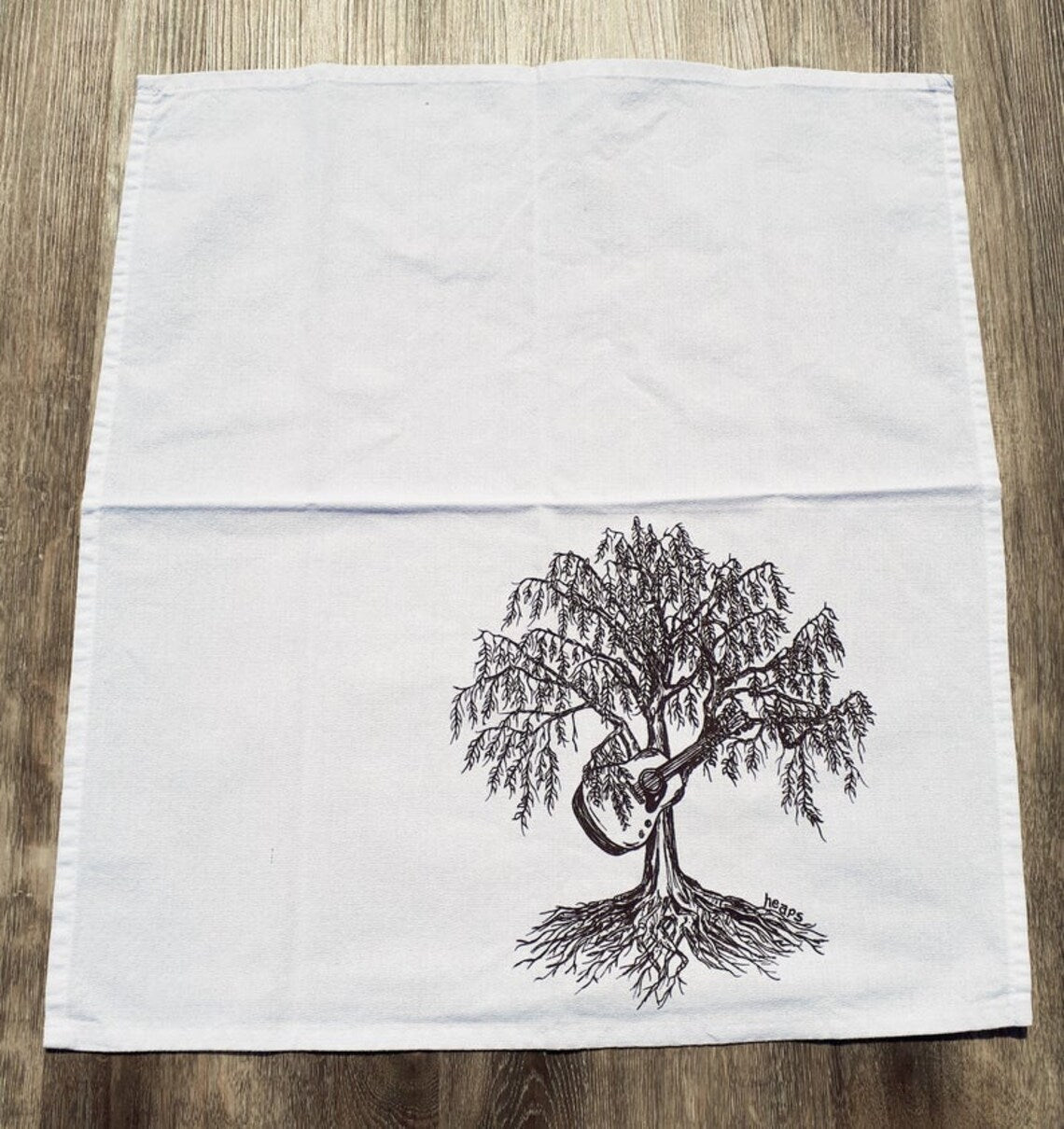 Set of 8 Trees and Forest Animals Napkins Dark Ink