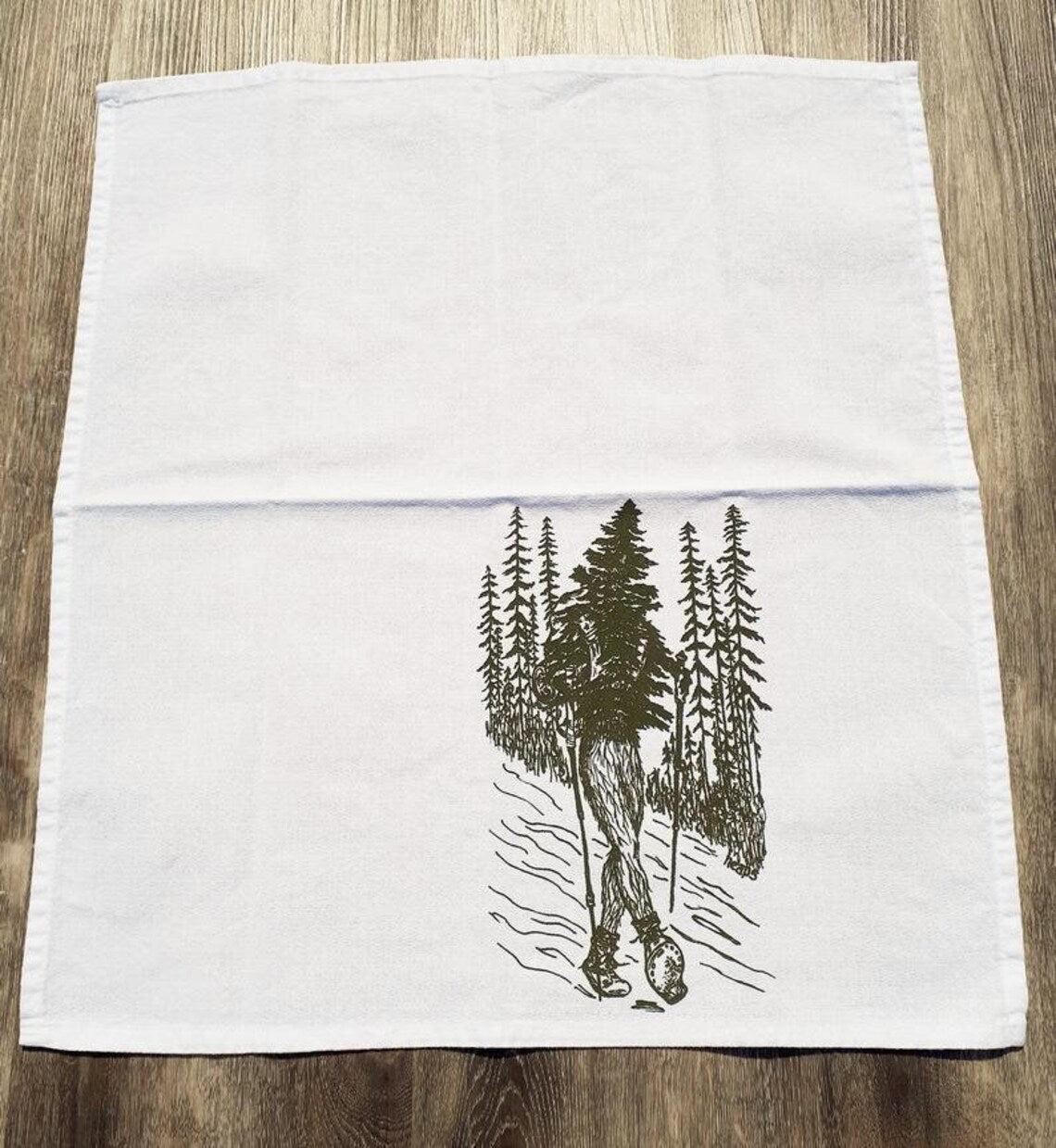 Set of 8 Trees and Forest Animals Napkins Dark Ink