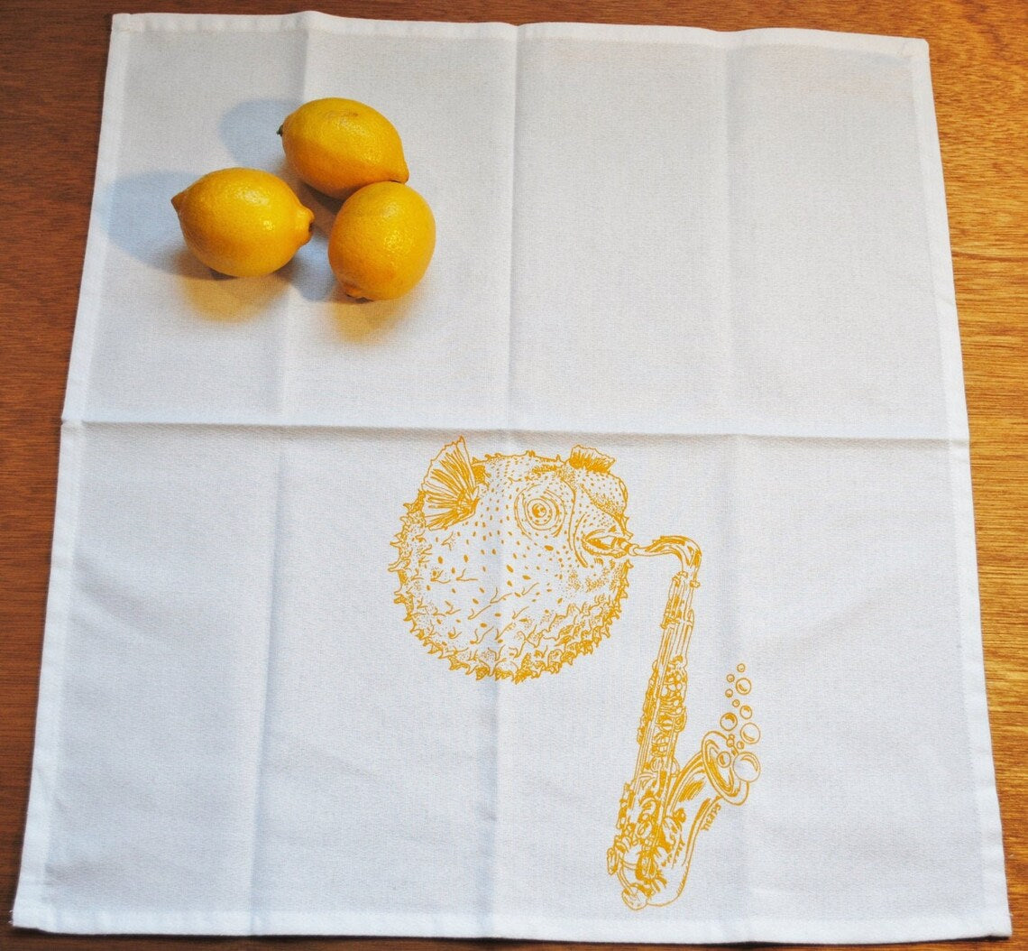 Set of 4 Sea Creature Napkins Bright