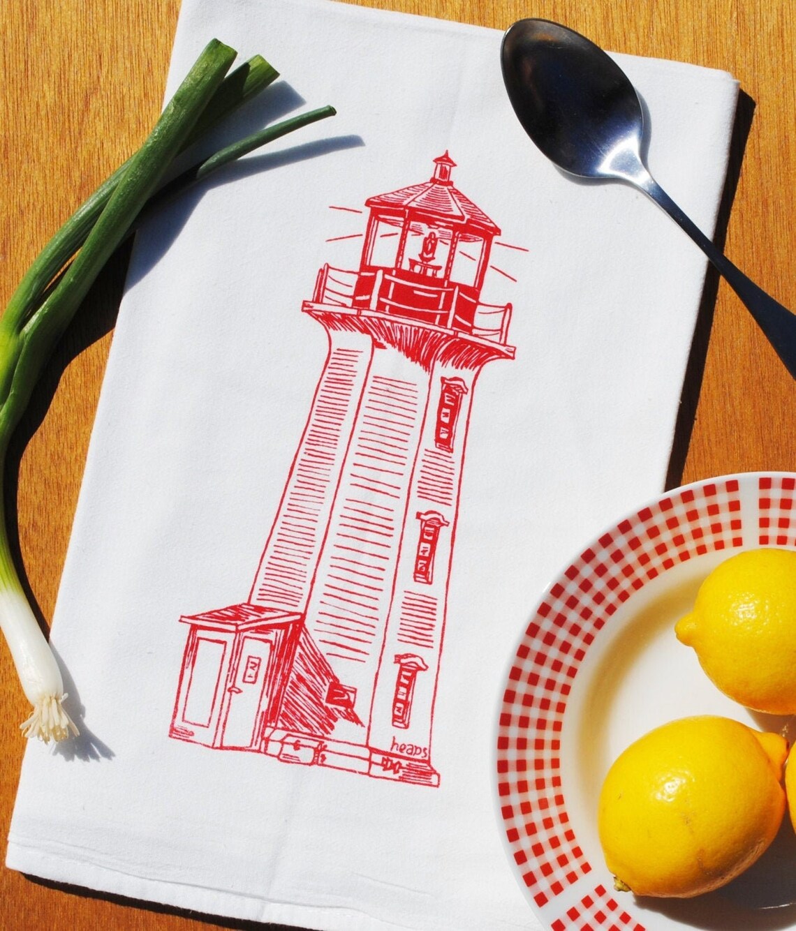 Classic Lighthouse Flour Sack Tea Towel