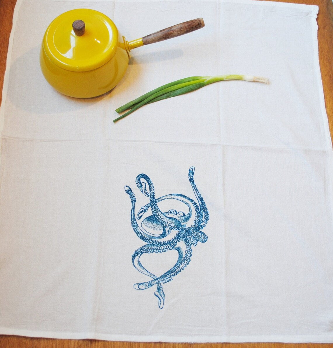 Octopus Ballet Dancer Flour Sack Tea Towel